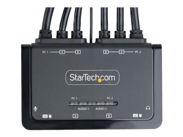 StarTech.com C2-DD46-UA2-CBL-KVM, 4096 x 2160 pikseliä, 4K Ultra HD, Musta