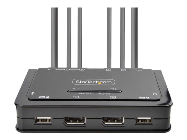 StarTech.com C2-DD46-UA2-CBL-KVM, 4096 x 2160 pikseliä, 4K Ultra HD, Musta
