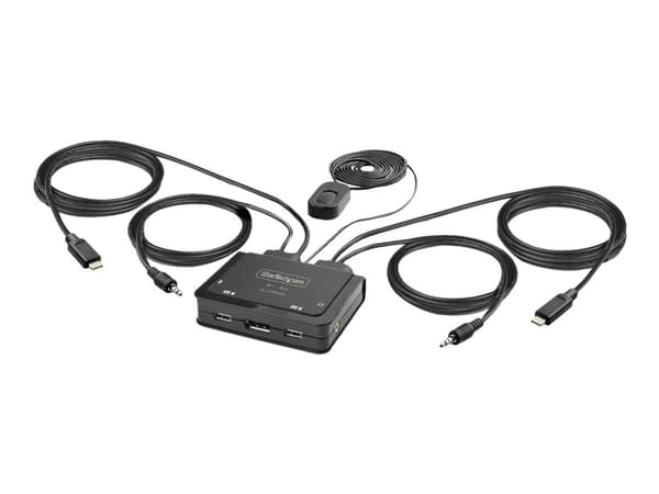 StarTech.com C2-D46-UC2-CBL-KVM, 5120 x 1440 pikseliä, Musta