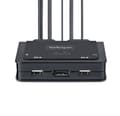Pikkukuva 3 / 7: StarTech.com 2-porttinen USB-C-kaapeli KVM-kytkin, 4K 60 Hz DisplayPort-lähtö, kompakti KVM 1,2 m:n USB Type-C/Audio-integroiduilla kaapeleilla, väylä