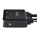 Pikkukuva 5 / 7: StarTech.com 2-porttinen USB-C-kaapeli KVM-kytkin, 4K 60 Hz DisplayPort-lähtö, kompakti KVM 1,2 m:n USB Type-C/Audio-integroiduilla kaapeleilla, väylä