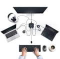 Pikkukuva 2 / 7: StarTech.com 2-porttinen USB-C-kaapeli KVM-kytkin, 4K 60 Hz DisplayPort-lähtö, kompakti KVM 1,2 m:n USB Type-C/Audio-integroiduilla kaapeleilla, väylä