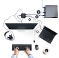 Miniatyrbillede 2 af 7: StarTech.com 2-ports hybrid USB-C HDMI-kabel KVM-switch, 4K 60Hz, kompakt KVM med 1,8m USB-A/HDMI/Audio og 1,2m USB-C integrerede værtskabler, busdrev