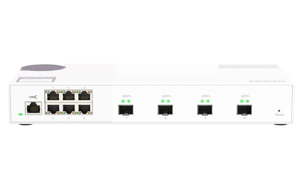 QNAP QSW-M2106-4S - Kytkin - hallittu - 6 x 2,5 GBase-T + 4 x 10 Gt Ethernet SFP+ - pöytäkone
