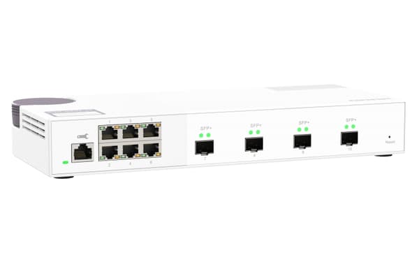 QNAP QSW-M2106-4S - Kytkin - hallittu - 6 x 2,5 GBase-T + 4 x 10 Gt Ethernet SFP+ - pöytäkone
