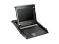 Miniatyrbilde 2 av 5: ATEN CL1000 - KVM-konsoll - 17" - kan monteres i rack - 1280 x 1024 @ 75 Hz - VGA