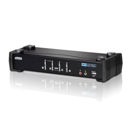 KVMP switch ATEN CS1764C-AT 4-port Svart