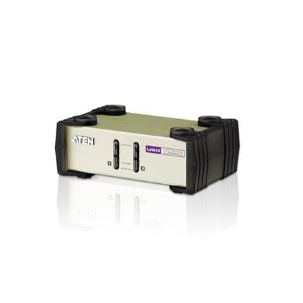 Aten | 2-Port PS/2-USB VGA KVM Switch | CS82U-AT Lys grå