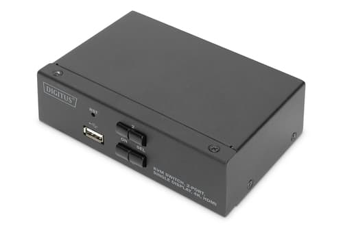 DIGITUS DS-12870 - KVM / audio / USB switch - 2 ports