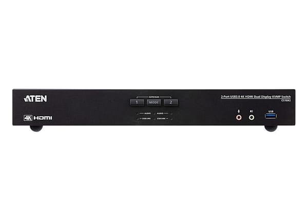 ATEN CS1842 2-Port USB 3.0 4K HDMI Dual Display KVMP Switch - KVM / audio / USB switch - 2 ports
