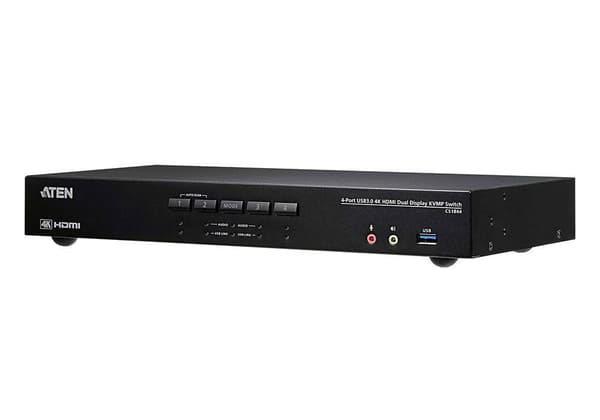 4-Port USB 3.0 4K HDMI Dual Display KVMP Switch Sort