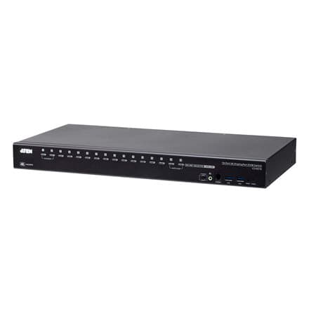 ATEN CS19216 - KVM / audio / USB switch - 16 ports - rack-mountable Sort