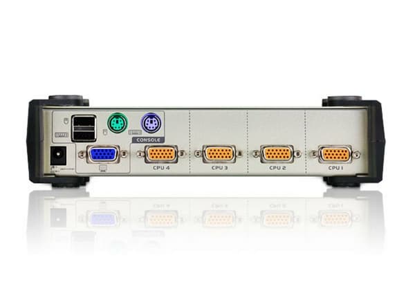 ATEN 4-ports USB - PS/2 VGA KVM-switch (KVM-kabler inkluderet)