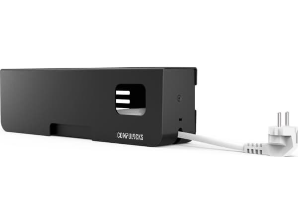 Compulocks Security Power Strip EU 5 plugs Black - Strømfordelingslist - sikret - Europa - svart
