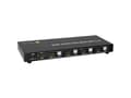 Miniatyrbild 1 av 5: TECHly 4x1 USB HDMI KVM Switch 4Kx2K - Omkopplare för tangentbord/video/mus/ljud/USB - 4 x KVM/ljud - 1 lokal användare - skrivbordsmodell