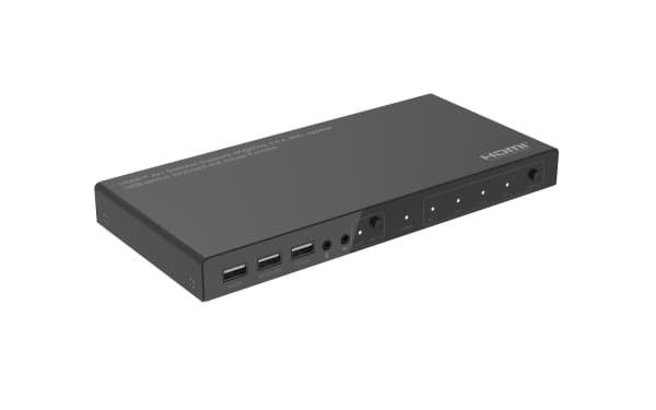 MicroConnect - KVM / video / lydbryter - 4 x KVM / video / lyd - 1 lokalbruker - stasjonær