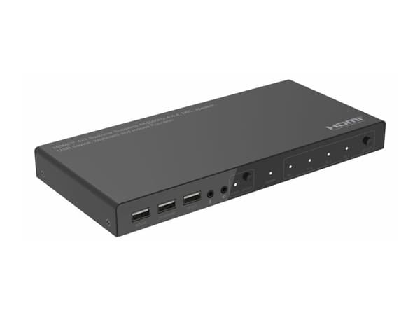 MicroConnect - KVM / video / lydbryter - 4 x KVM / video / lyd - 1 lokalbruker - stasjonær