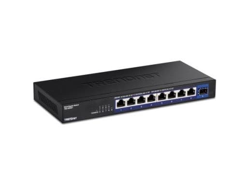 TRENDnet TEG-S5091 - Version v1.0R - switch - ohanterad - 8 x 1/2.5G x 1 Gigabit / 10 Gigabit SFP+ - väggmonterbar - TAA-kompatibel