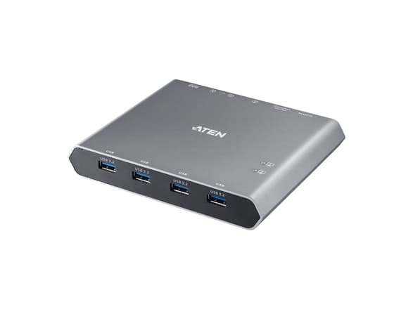 ATEN US3311 - KVM / lyd / USB-svitsj - 4 x USB 3.2 Gen 1 - 2 lokalbrukere - stasjonær