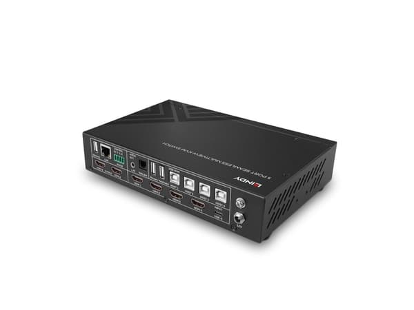 Lindy 32330, 4096 x 2160 piksler, 4K Ultra HD, Sort