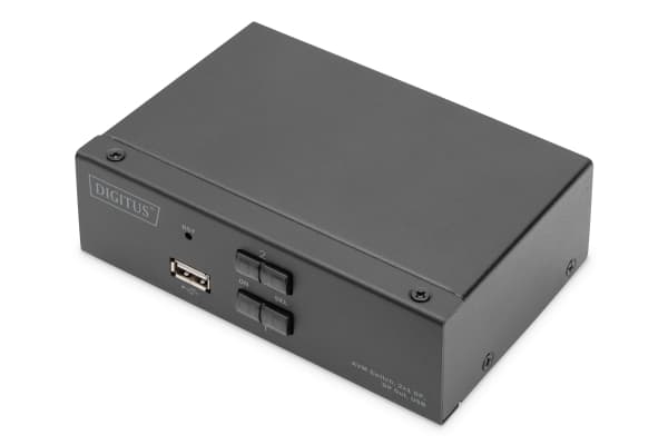 DIGITUS - KVM / lydsvitsj - 2 x KVM/lyd - 1 lokalbruker - stasjonær