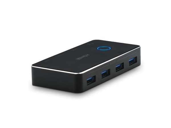 Lindy USB 3.0 Sharing Switch 2:4 Kaksi tietokonetta jakaa jopa neljä USB 3.0 -oheislaitetta (43387)