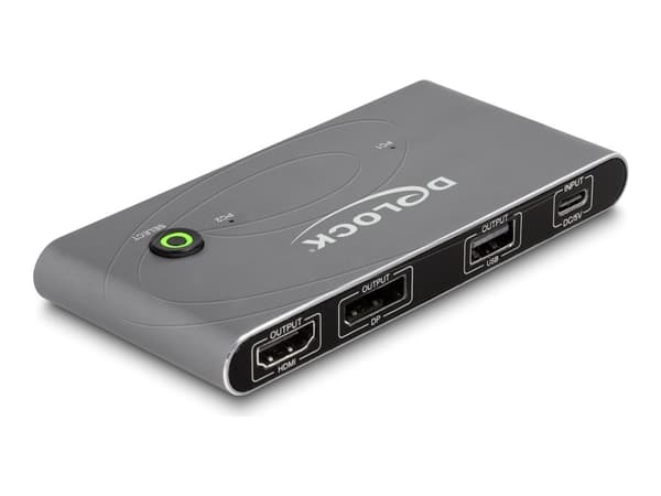 DeLOCK 11485, 7680 x 4320 pixlar, 8K Ultra HD, Antracit Antracit