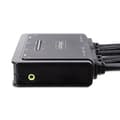 Miniatyrbillede 5 af 6: STARTECH.COM 2-Port Dual Monitor HDMI KVM Switch 4K 60Hz KVM med 1,5m integrerede kabler USB-A/HDMI/Audio HDMI KVM Switch (C2-DH46-UA2-CBL-KVM)