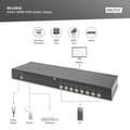 Miniatyrbild 2 av 5: Digitus Desktop 8 Port HDMI KVM Switch Single View - 3840 x 2160 pixlar - 4K Ultra HD - Rackinstallation - Svart (DS-12910)