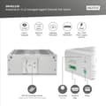 Miniatyrbillede 3 af 6: DIGITUS industrielt administreret 12-ports Gigabit Ethernet PoE netværksswitch - 8X RJ45 + 4X SFP/RJ45 combo - 1 konsolport - 185W PoE budget - L2 adm