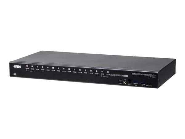 ATEN CS19216 - KVM / lyd / USB-svitsj - 16 x KVM/lyd/USB - 1 lokalbruker - stasjonær, rackmonterbar Sort