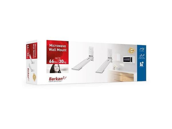 Barkan Mounting Systems Microwave mounting set, 30 kg, Hvit