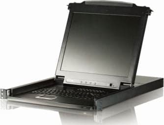 ATEN Slideaway CL5708M - KVM-konsoll med KVM-svitsj - 8 porter - 17" - kan monteres i rack - 1280 x 1024 - 1U