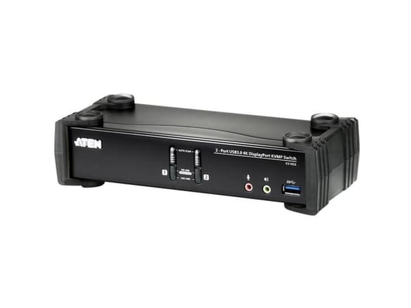 ATEN CS1922 KVMP Switch - Omkopplare för tangentbord/video/mus/ljud/USB - 2 x KVM/ljud/USB - 1 lokal användare - skrivbordsmodell