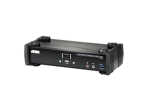 ATEN CS1922 KVMP Switch - Omkopplare för tangentbord/video/mus/ljud/USB - 2 x KVM/ljud/USB - 1 lokal användare - skrivbordsmodell