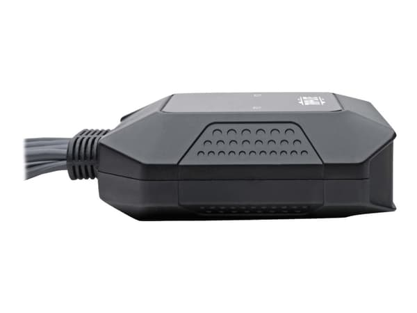 Eaton Tripp Lite series 2-Port DisplayPort 1.1/USB KVM Switch with Audio/Video, Built-In Cables, USB Peripheral Sharing - KVM / lyd / USB-svitsj - 2