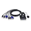 Miniatyrbillede 1 af 2: Aten 2-ports USB VGA-kabel KVM-switch med fjernbetjent portvælger Aten | KVM-kabel KVM-switche CS22U Søg efter produkt eller nøgleord