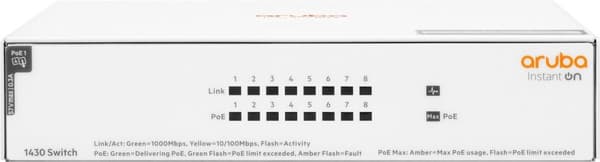 Switch HPE Aruba Instant On 1430 8G Class4 PoE 64W