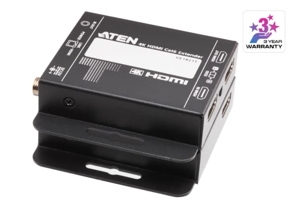 ATEN VE1821 - Video/lyd/infrarød/strøm forlengelse - over CAT 5e/6 - opp til 40 m