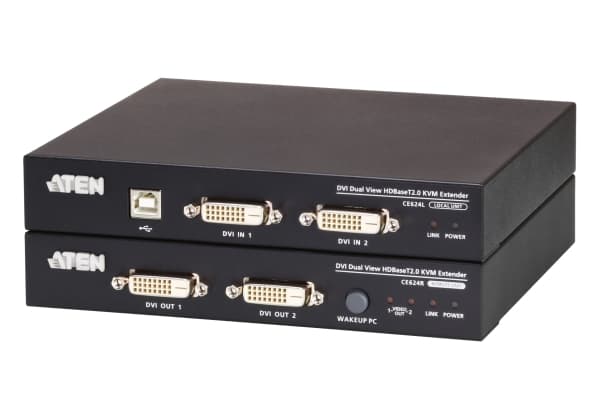 ATEN CE624-AT-G, Sender og Mottaker, Koblet med ledninger (ikke trådløs), 150 m, Cat5, Cat5e, Cat6, Cat6a, 1920 x 1200 piksler, 1600x1200, 1920x1200,