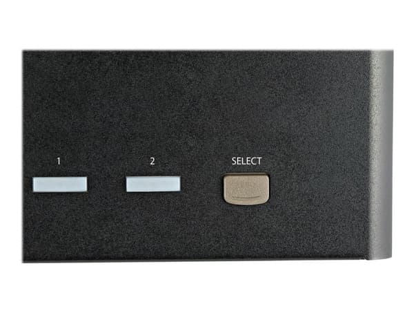 StarTech.com 2-ports DisplayPort KVM-switch för fyra skärmar - 4K 60 Hz UHD HDR - Desktop 4K DP 1.2 KVM med 2 portar USB 3.0-hubb (5 Gbps) och 4x USB