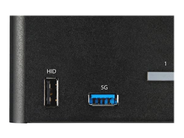 StarTech.com 2-ports DisplayPort KVM-switch för fyra skärmar - 4K 60 Hz UHD HDR - Desktop 4K DP 1.2 KVM med 2 portar USB 3.0-hubb (5 Gbps) och 4x USB