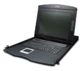 Miniatyrbild 1 av 2: PLANET 17" 16-Port Combo VGA LCD, 1280 x 1024 pixlar, SXGA, Rackmontering, 1U, Svart