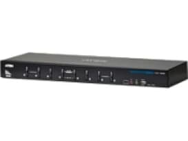 ATEN CS1788 - Omkopplare för tangentbord/video/mus/ljud/USB - 8 x KVM/ljud + 2 x USB 2.0 - 1 lokal användare Svart