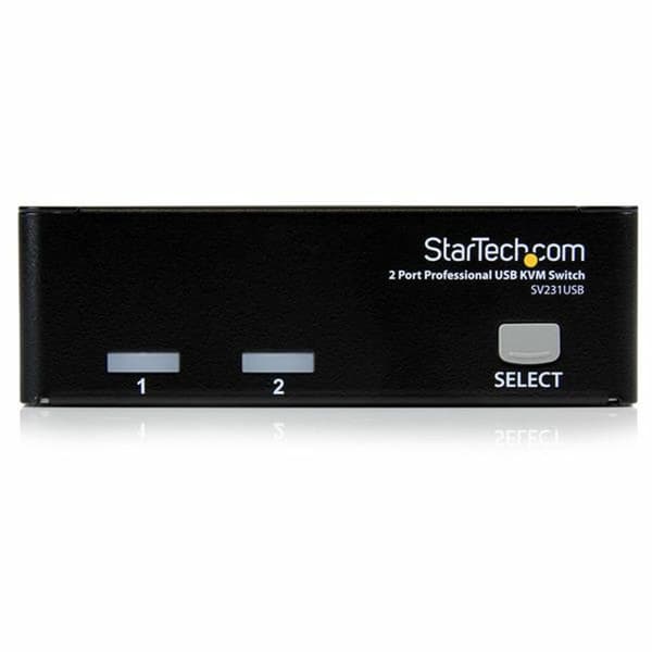KVM-kytkin Startech SV231USBGB musta