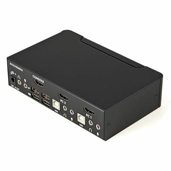 KVM-Brytare Startech SV231HDMIUA FHD HDMI USB Svart