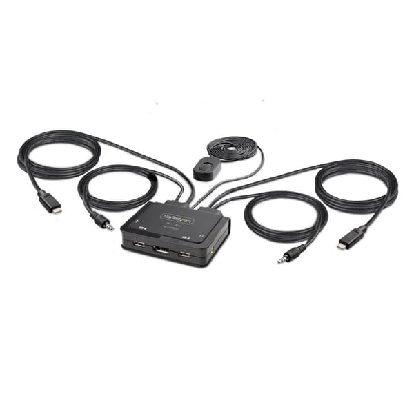 KVM-kontakt Startech C2-D46-UC2-CBL-KVM 1,2 m Sort