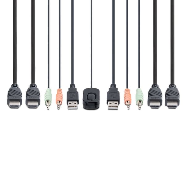 KVM-Brytare Startech C2-DH46-UA2-CBL-KVM 1,5 m