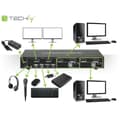 Miniatyrbild 5 av 5: KVM-Brytare Techly DP-KVM2