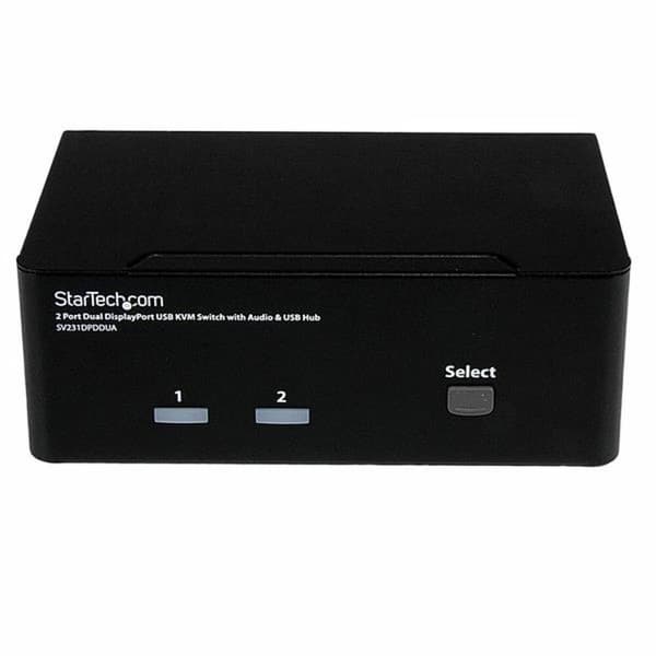 KVM -omvandlare med 2 portar Startech SV231DPDDUA Svart Svart